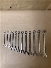 BLUE POINT BLPCWSM712B 12PC 8MM-19MM 12PT METRIC COMBINATION WRENCH SET